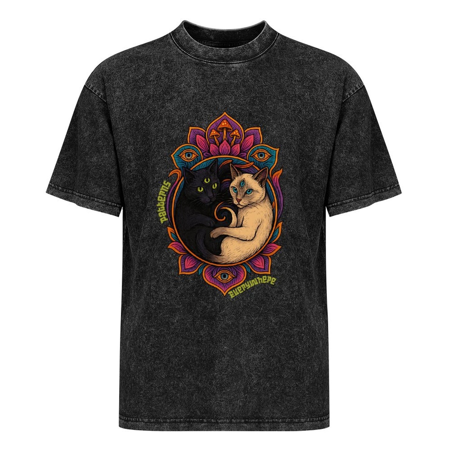 DTG 190gsm Men Washed Vintage T-Shirt (Front Printing)